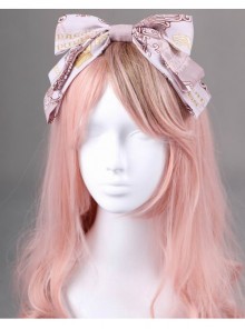 Royal Carousel Series Smoke Pink Bowknot Classic Lolita Head Band