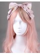 Royal Carousel Series Smoke Pink Bowknot Classic Lolita Head Band