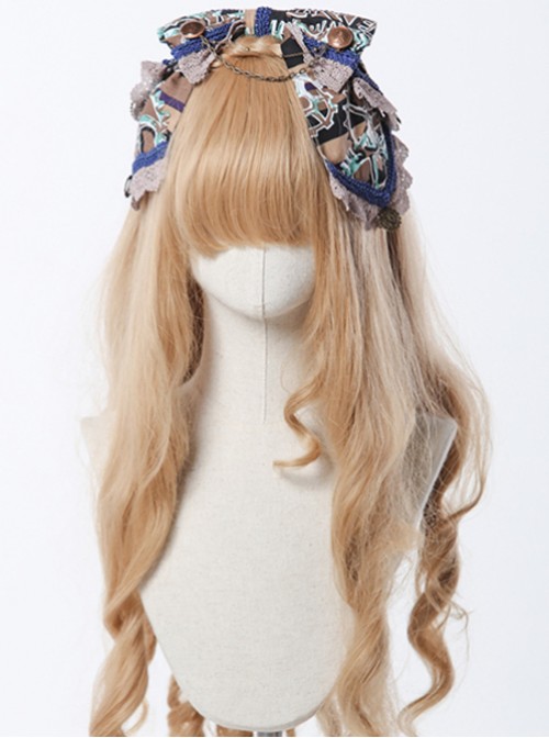 Steam Band Series Gorgeous Gear Design Bowknot Classic Lolita Head Band