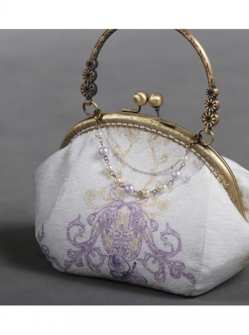 Otaksa's June Days Series White Elegance Classic Lolita Bag