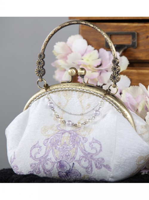 Otaksa's June Days Series White Elegance Classic Lolita Bag