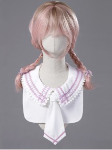 Miss Four's False Collar Series Round-Neck White Classic Lolita False Collar