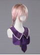 Miss Four's False Collar Series Round-Neck Dark Purple Classic Lolita False Collar