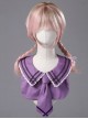 Miss Four's False Collar Series Round-Neck Deep Purple Classic Lolita False Collar