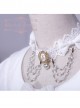Wedding Cat Series Pearl Chain White Lace Lolita Necklace