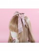 Mermaid Series Long Ribbon Yarn Pink Bowknot Lolita Head Band