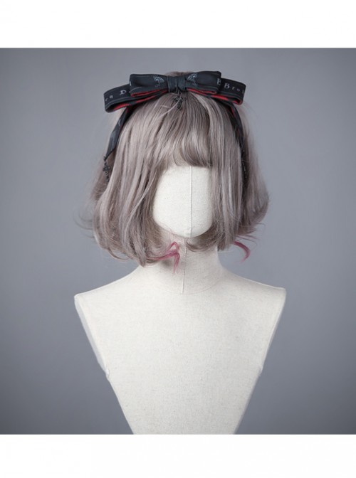 Moon Wolf Series Daily Edition Black Bowknot Gothic Lolita Head Band