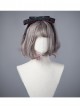 Moon Wolf Series Daily Edition Black Bowknot Gothic Lolita Head Band