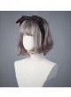 Moon Wolf Series Daily Edition Black Bowknot Gothic Lolita Head Band