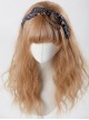 You Need Cry Dear Series Metal Chain Khaki Bowknot Lolita Head Band