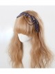 You Need Cry Dear Series Metal Chain Khaki Bowknot Lolita Head Band