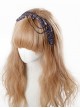 You Need Cry Dear Series Metal Chain Khaki Bowknot Lolita Head Band