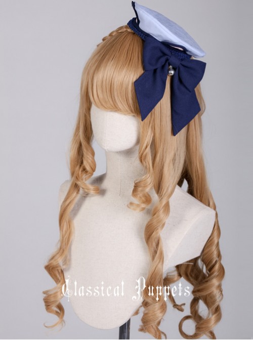 Cat Series Russia Blue Cat Mini Beret Bowknot Lolita Head Band