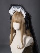 Mother Abbess Series Black Lace Gothic Lolita Head Band