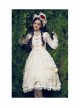 Classic Puppets Bear Series Ivory Bowknot Classic Lolita Hand Sleeves
