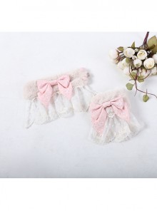 Classic Puppets Bear Series Pink Bowknot Classic Lolita Hand Sleeves