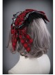 The Turn Into A Wolf's Little Red Hat Series Red Black Lolita Head Band