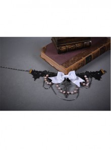 Swan Bone Series White Swan Lace Gothic Lolita Choker