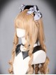 Sorceress Luna Series Black And Grey Bowknot Cat Ear Lolita Head Band