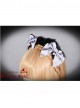 Sorceress Luna Series Black And Grey Bowknot Cat Ear Lolita Head Band