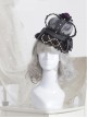 The Bride Doll Series Pearl Crow Cyan Gothic Lolita Crown Veil
