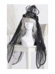 The Bride Doll Series Pearl Crow Cyan Gothic Lolita Crown Veil