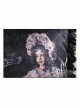 The Bride Doll Series Lace Bowknot Crow Cyan Lolita Cushion Cover