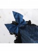 The Bride Doll Series Lace Bowknot Indigo Lolita Cushion Cover