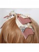 Garden Series Big Bowknot Beige Lolita Head Band