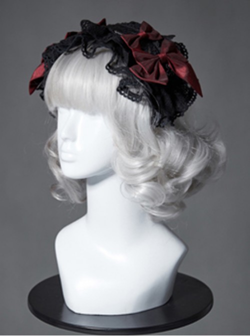 The Broken Doll Series Special Design Bowknot Black Tea Lolita Head Band