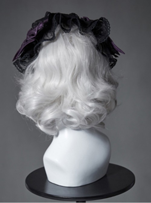 The Broken Doll Series Special Design Bowknot Dark Purple Lolita Head Band