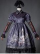 The Broken Doll Series Special Design Bowknot Dark Purple Lolita Head Band