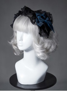 The Broken Doll Series Special Design Bowknot Indigo Lolita Head Band