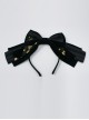 Kaguya Rabbit Series Black Bowknot Gorgeous Design Lolita Head Band