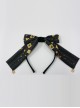 Kaguya Rabbit Series Black Long Tail Concise Design Bowknot Lolita Head Band