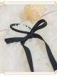 Kaguya Rabbit Series Ribbon Pure Colour Long Bowknot Hair Ring