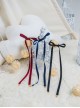 Kaguya Rabbit Series Ribbon Pure Colour Long Bowknot Hair Ring