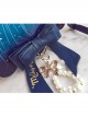 Meteor Jellyfish Bowknot Pearl Blue Lolita Shoulder Bag