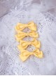 Lemon Planet Yellow Ribbon Bowknot Sweet Lolita Brooch