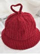 Pure Color Stripe Sweet Lolita Cute Fisherman Hat