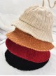 Pure Color Stripe Sweet Lolita Cute Fisherman Hat