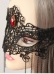 Black Lace Gothic Lolita Mask