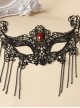 Black Lace Gothic Lolita Mask