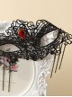 Black Lace Gothic Lolita Mask