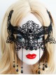 Black Lace Halloween Gothic Lolita Mask