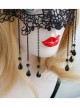 Black Lace Halloween Gothic Lolita Mask