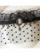 Rabbits Crown Black Lace Gothic Veil