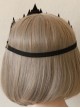 Black Crown Hollow Out Lace Gothic Lolita Veil