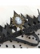 Black Crown Hollow Out Lace Gothic Lolita Veil