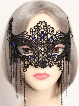 Halloween Half Face Masquerade Black Lace Mask